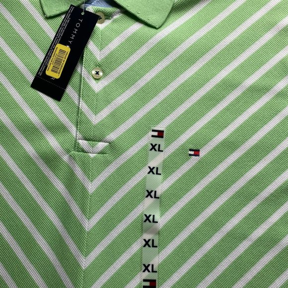 TOMMY HILFIGER XL POLO - VERY UNIQUE SHIRT - GREEN - NEW WITH TAG - Picture 5 of 13